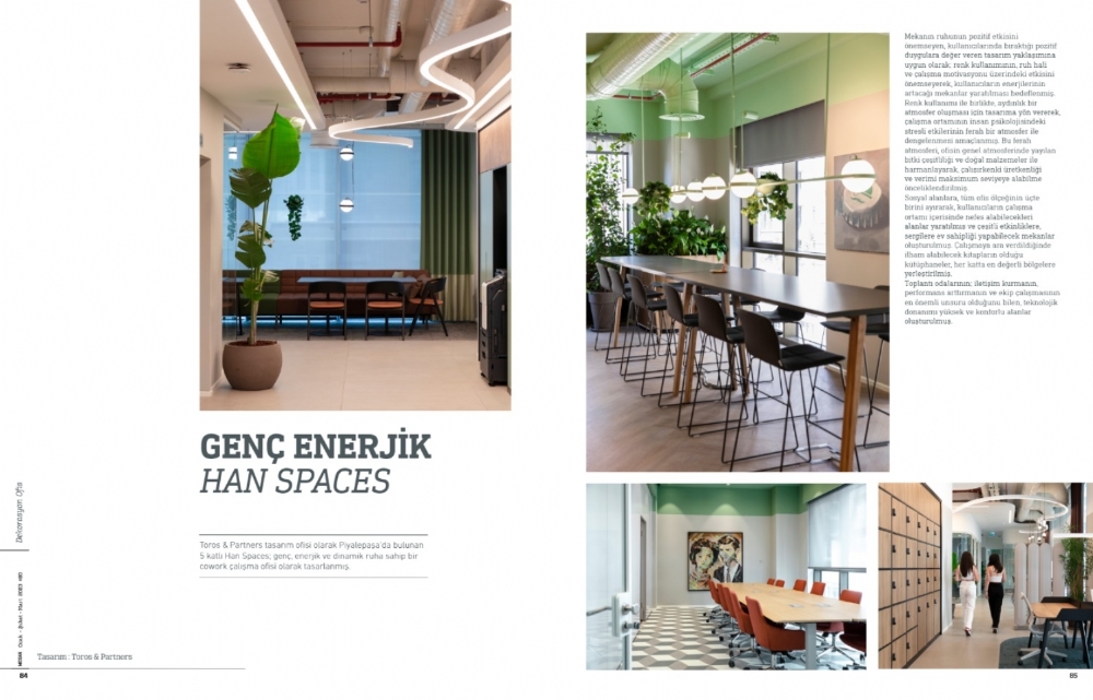 Toros and Partners, Han Spaces Piyalepaşa ile Art’ı Mekan Dergisinde