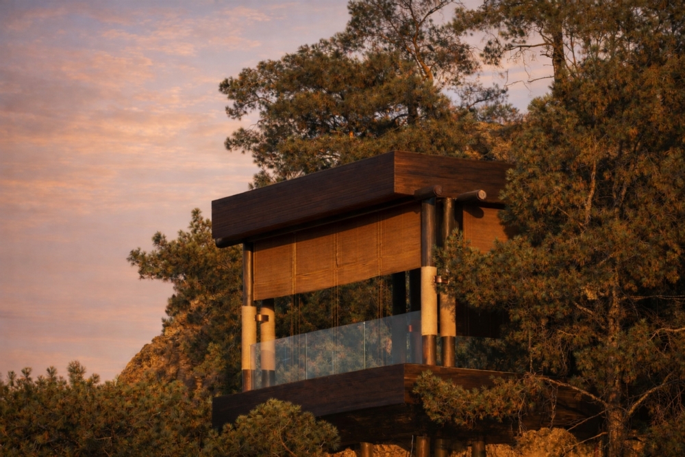 ahama hotel göcek fethiye interior design architecture toros and partners yoga shala yoga area design hotel design hospitality design sea view decoration longevity design wellness