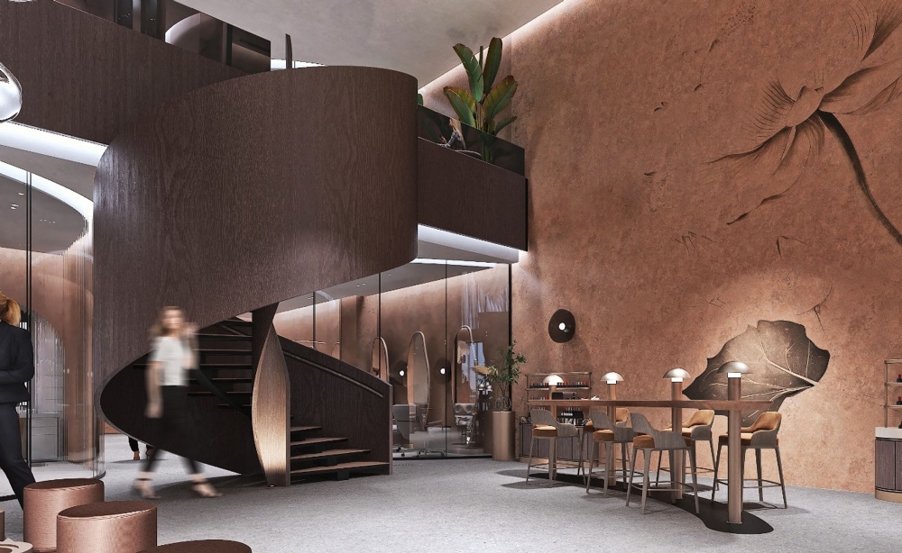 merdiven-ahşap-iç-mimari-tasarım-toros-and-partners-güzellik-merkezi-salonu-tasarımı