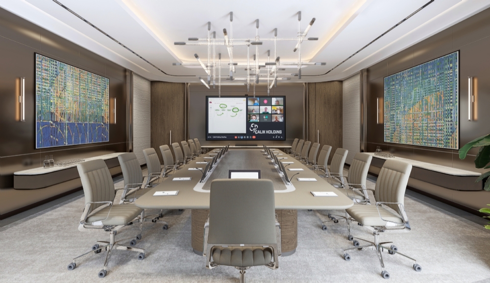 meeting room toplantı odası tasarımı çalık holding özbekistan toros and partners trilliant ofis çalışma alanı iç mimarlık