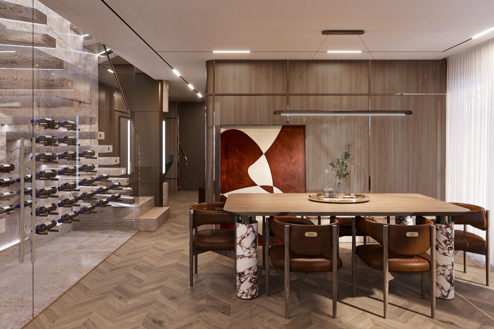 gianfranco-ferre-zekeriyakoy-luks-konut-projesi-toros-and-partners-helis-yapi-rezidans-ic-mekan-tasarimi-sarap-kavı-villa-salon tasarımı yaşam alanı iç mimarlık istanbul zekeriyaköy villa projesi