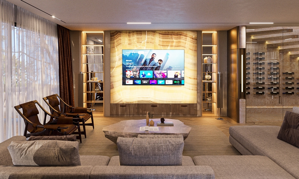 onyx tv ünitesi mermer salon tasarımı iç mimarlık konut tasarımı zekeriyaköy villa tasarımı -istanbul