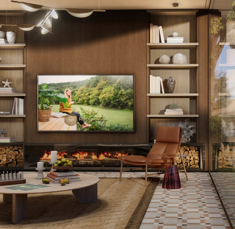 RİVA COUNTRY KALYON Holding ION ion interior architecture mimarlık şömine fireplace iç mimarlık firması tasarım satış ofisi sales office design peyzaj kalyon kentsel konut proje