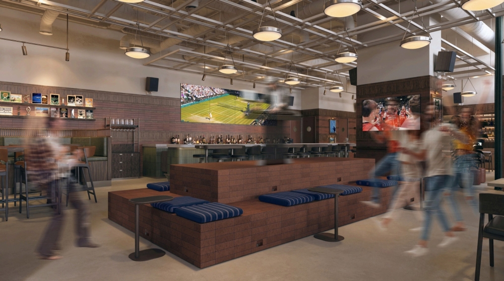 jamoa restaurant interior design architecture trilliant hotel sports bar gastropub entrance intercontinental hotel çalık holding toros and partners food and beverage