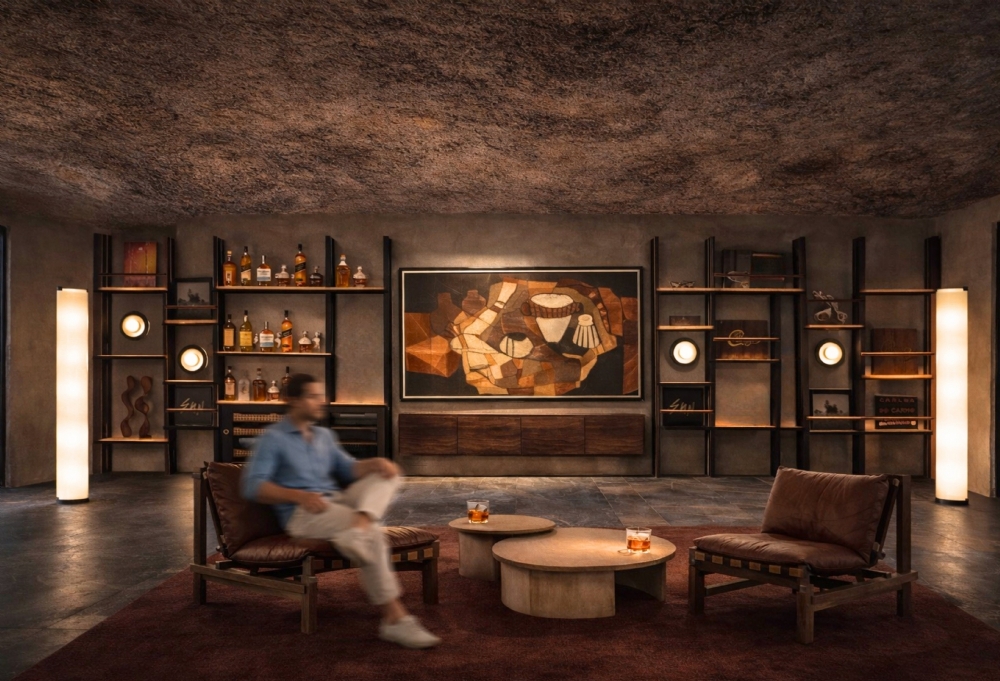 sigara puro odası viski odası tasarımı içki toros and partners ağırlama sektörü konaklama otel tasarımı mimari mimarlık iç mimarlık dekorasyon mağara konsept cosy iç mekan