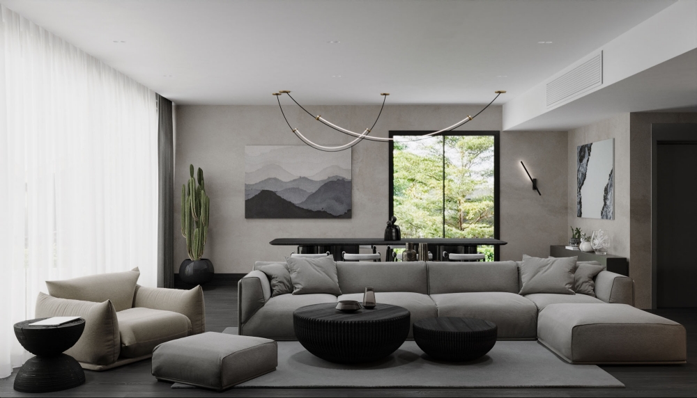 tv unit design living room interior architecture minimalist contemporary clean interior design toros and partners zekeriyaköy istanbul villa artwork 