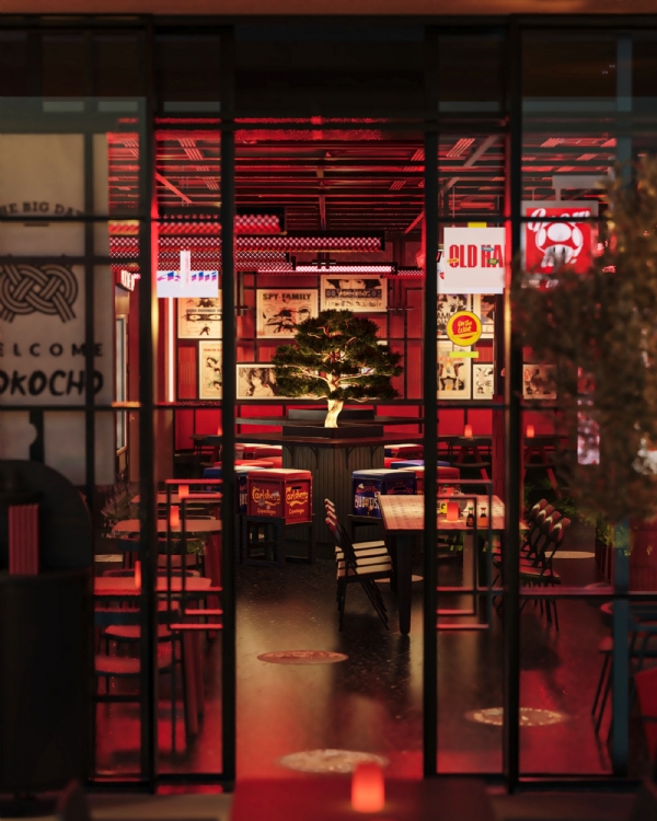 yokocho-bar-design-digital-screens-asian-restaurant-istanbul-interactive-dining-experience