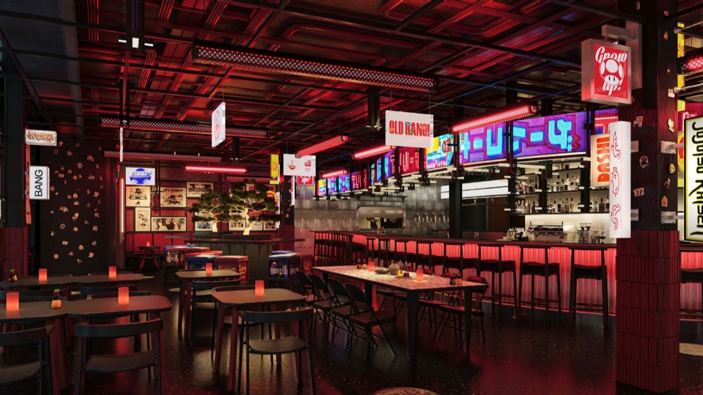 yokocho-dining-area-asian-restaurant-interior-istanbul-warm-industrial-design-toros-and-partners-red-light-design-posters-anime-manga